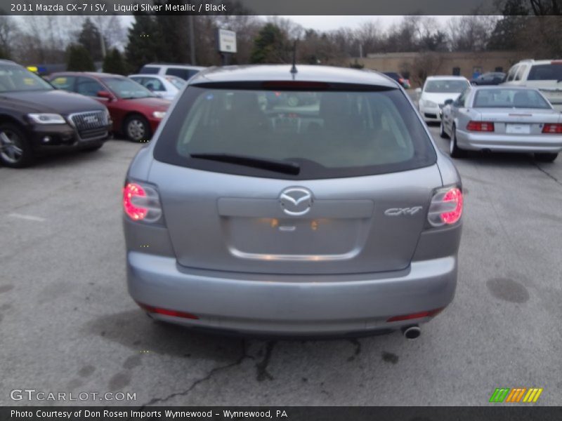Liquid Silver Metallic / Black 2011 Mazda CX-7 i SV