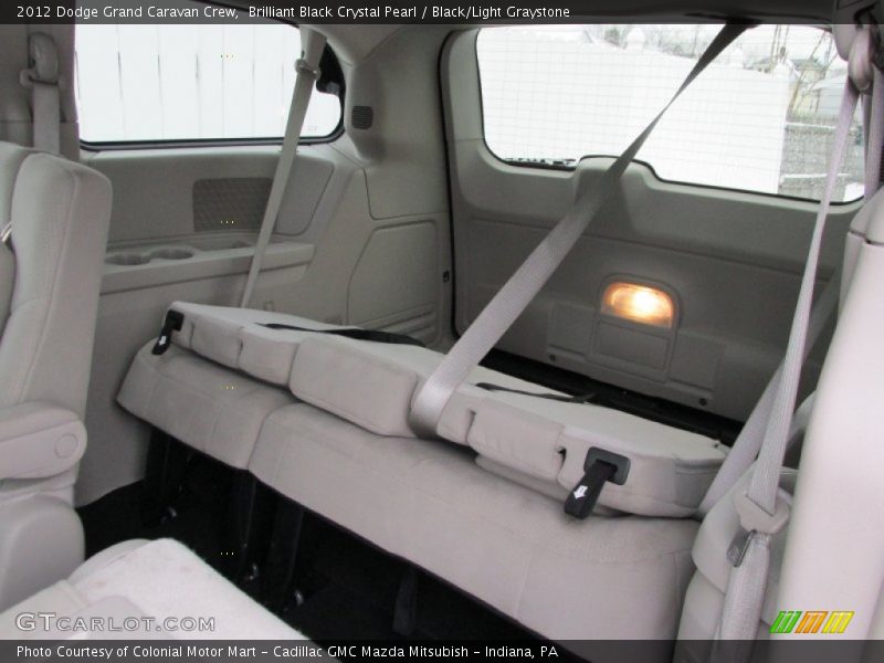 Brilliant Black Crystal Pearl / Black/Light Graystone 2012 Dodge Grand Caravan Crew