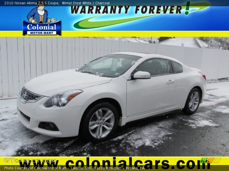 Winter Frost White / Charcoal 2010 Nissan Altima 2.5 S Coupe