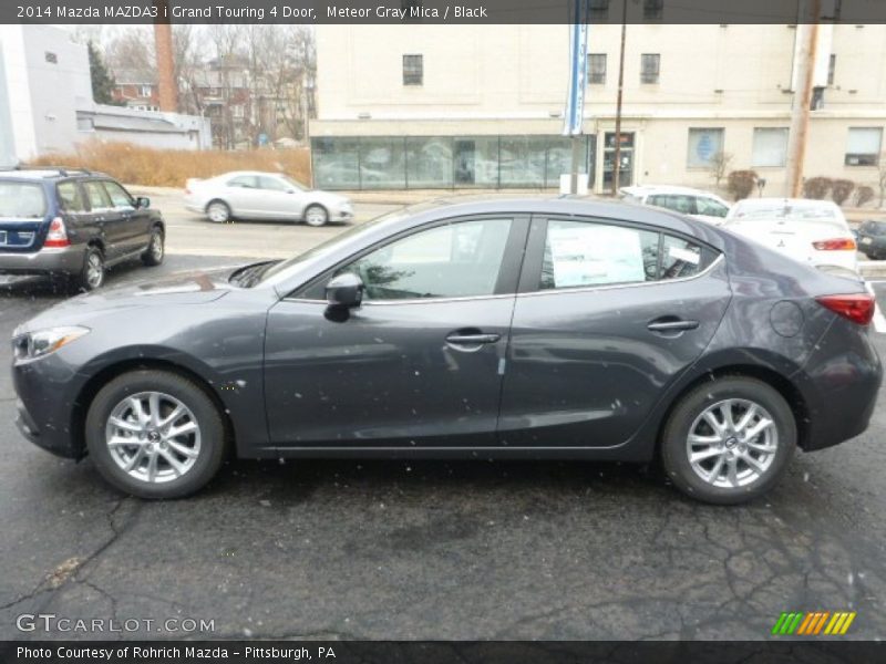 Meteor Gray Mica / Black 2014 Mazda MAZDA3 i Grand Touring 4 Door