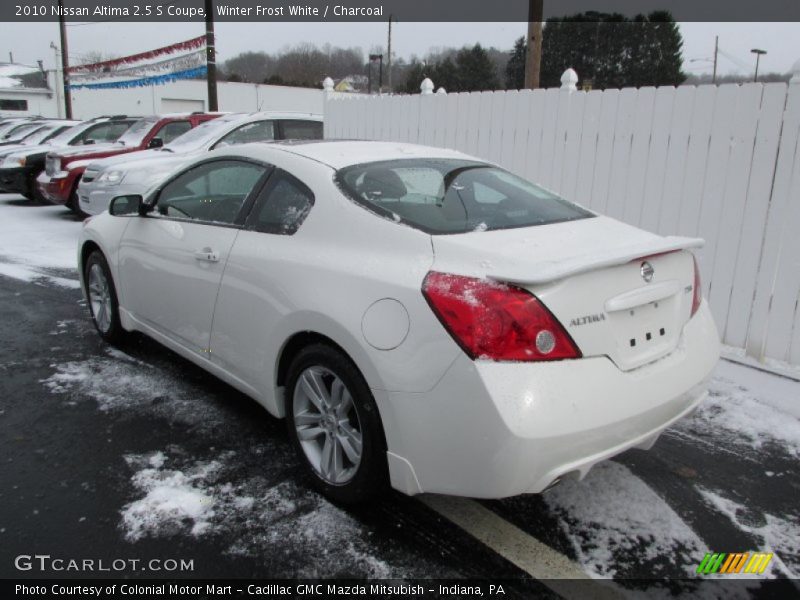 Winter Frost White / Charcoal 2010 Nissan Altima 2.5 S Coupe