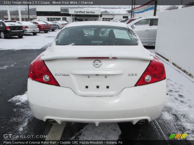 Winter Frost White / Charcoal 2010 Nissan Altima 2.5 S Coupe