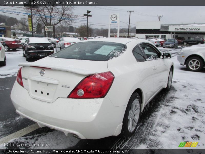 Winter Frost White / Charcoal 2010 Nissan Altima 2.5 S Coupe
