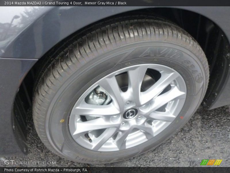 Meteor Gray Mica / Black 2014 Mazda MAZDA3 i Grand Touring 4 Door