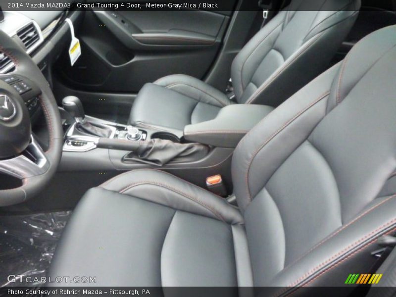 Meteor Gray Mica / Black 2014 Mazda MAZDA3 i Grand Touring 4 Door