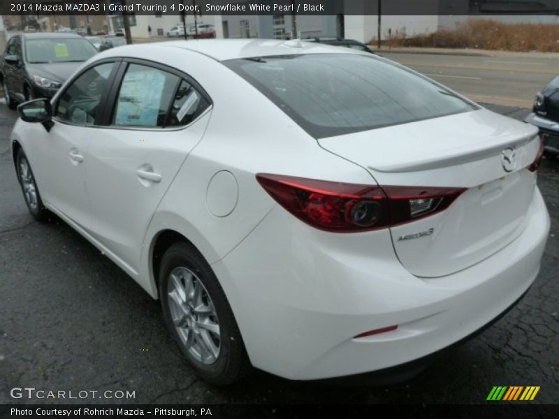 Snowflake White Pearl / Black 2014 Mazda MAZDA3 i Grand Touring 4 Door