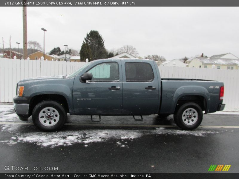 Steel Gray Metallic / Dark Titanium 2012 GMC Sierra 1500 Crew Cab 4x4