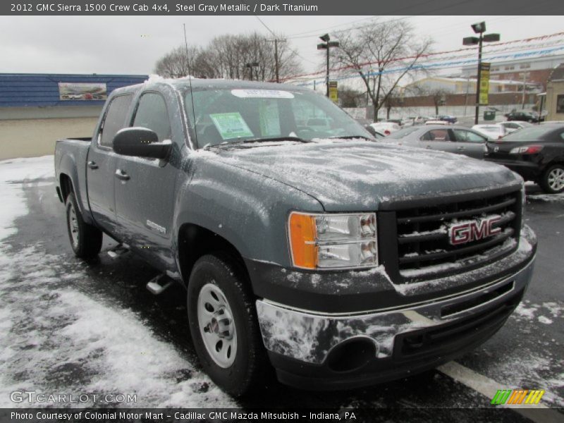 Steel Gray Metallic / Dark Titanium 2012 GMC Sierra 1500 Crew Cab 4x4