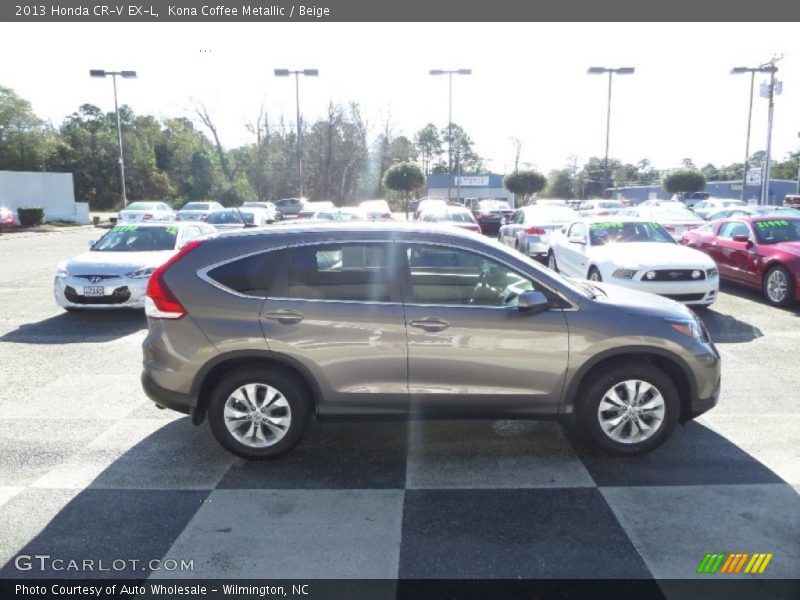 Kona Coffee Metallic / Beige 2013 Honda CR-V EX-L