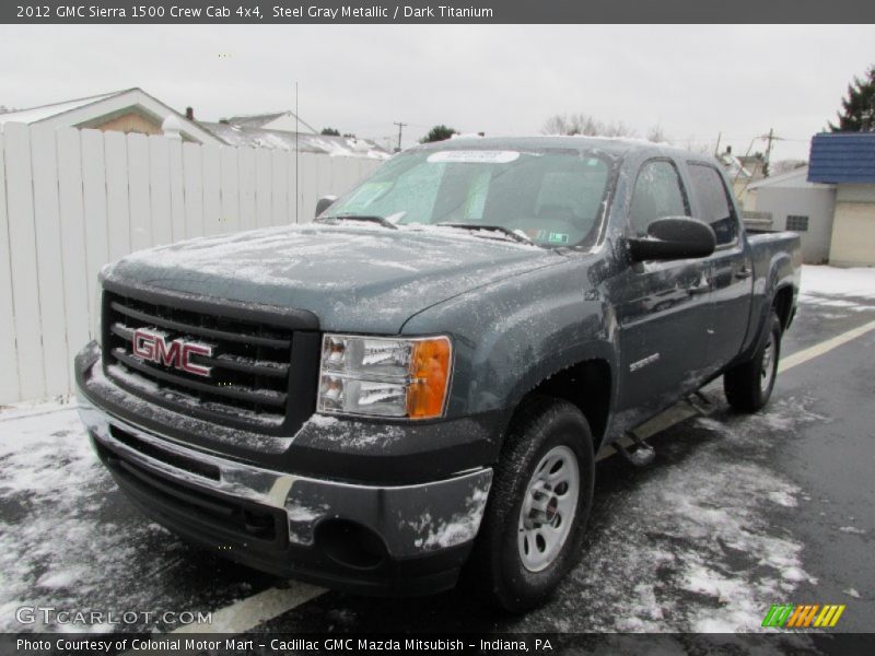 Steel Gray Metallic / Dark Titanium 2012 GMC Sierra 1500 Crew Cab 4x4