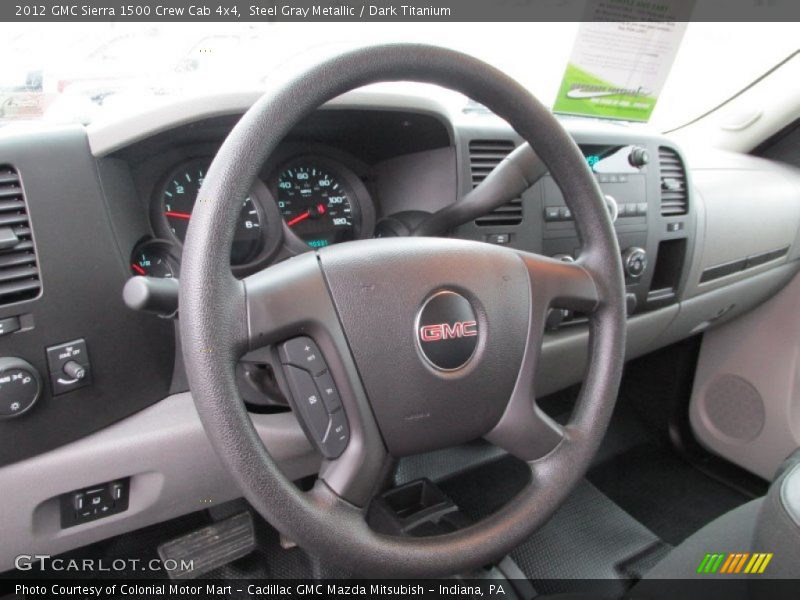 Steel Gray Metallic / Dark Titanium 2012 GMC Sierra 1500 Crew Cab 4x4
