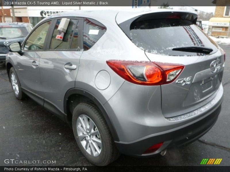 Liquid Silver Metallic / Black 2014 Mazda CX-5 Touring AWD