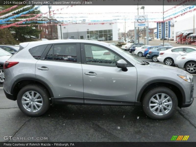 Liquid Silver Metallic / Black 2014 Mazda CX-5 Touring AWD