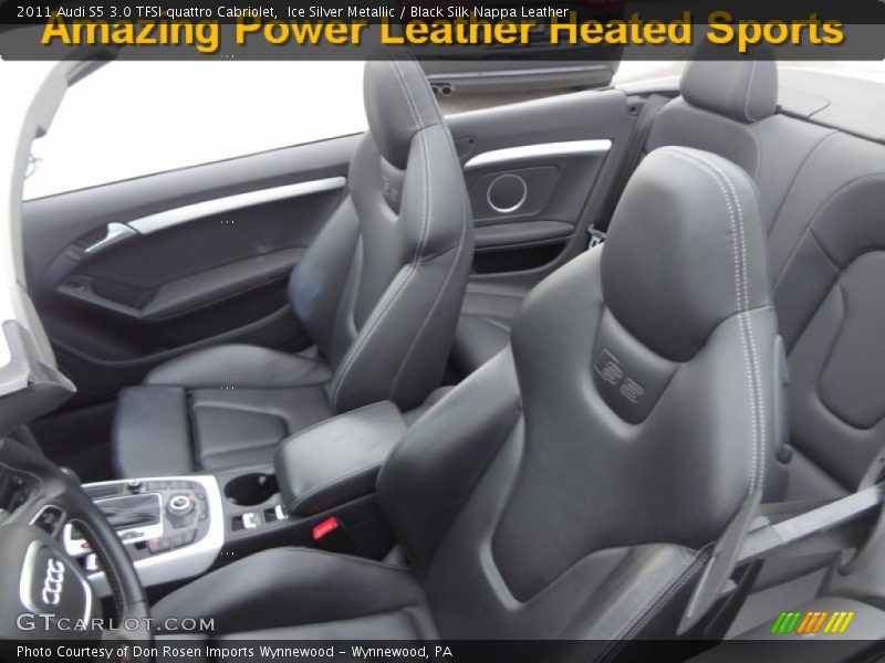 Ice Silver Metallic / Black Silk Nappa Leather 2011 Audi S5 3.0 TFSI quattro Cabriolet