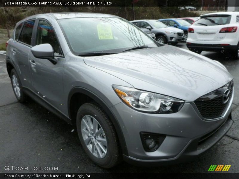 Liquid Silver Metallic / Black 2014 Mazda CX-5 Touring AWD