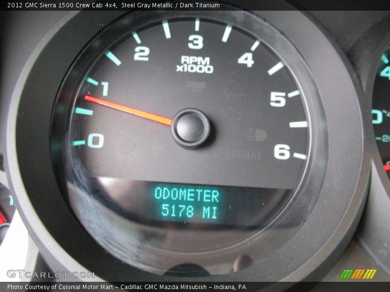 Steel Gray Metallic / Dark Titanium 2012 GMC Sierra 1500 Crew Cab 4x4