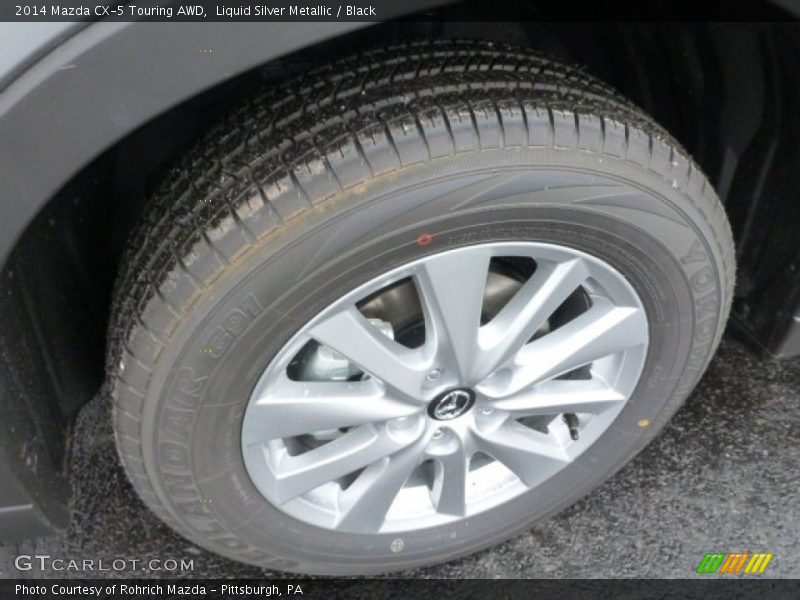 Liquid Silver Metallic / Black 2014 Mazda CX-5 Touring AWD