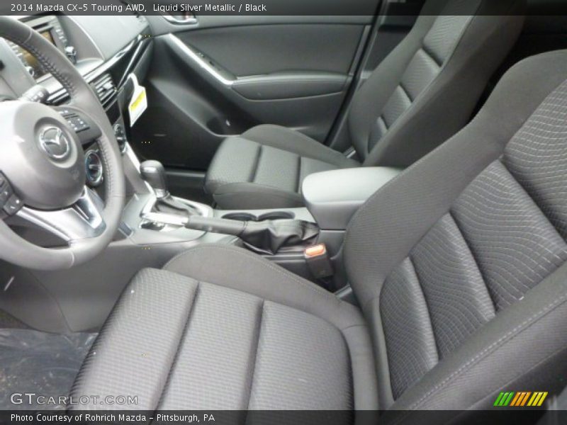 Liquid Silver Metallic / Black 2014 Mazda CX-5 Touring AWD