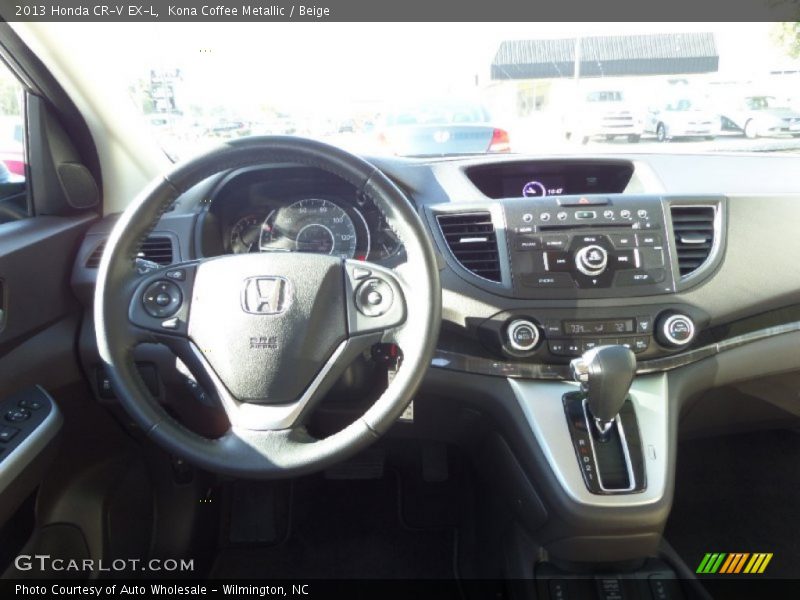 Kona Coffee Metallic / Beige 2013 Honda CR-V EX-L