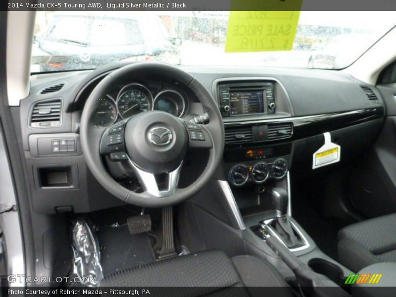 Liquid Silver Metallic / Black 2014 Mazda CX-5 Touring AWD