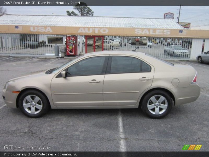 Dune Pearl Metallic / Camel 2007 Ford Fusion SE