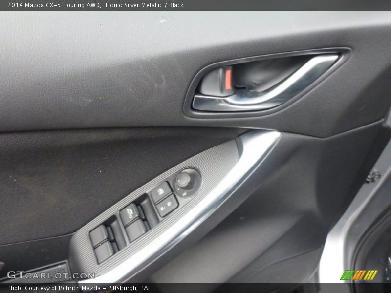 Liquid Silver Metallic / Black 2014 Mazda CX-5 Touring AWD