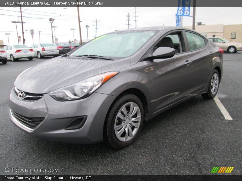 Harbor Gray Metallic / Gray 2013 Hyundai Elantra GLS