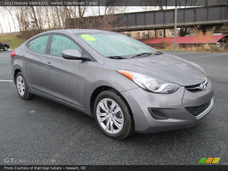 Harbor Gray Metallic / Gray 2013 Hyundai Elantra GLS