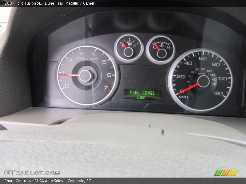 Dune Pearl Metallic / Camel 2007 Ford Fusion SE