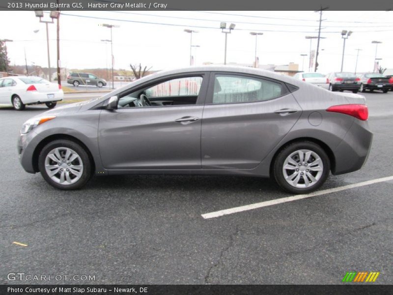 Harbor Gray Metallic / Gray 2013 Hyundai Elantra GLS