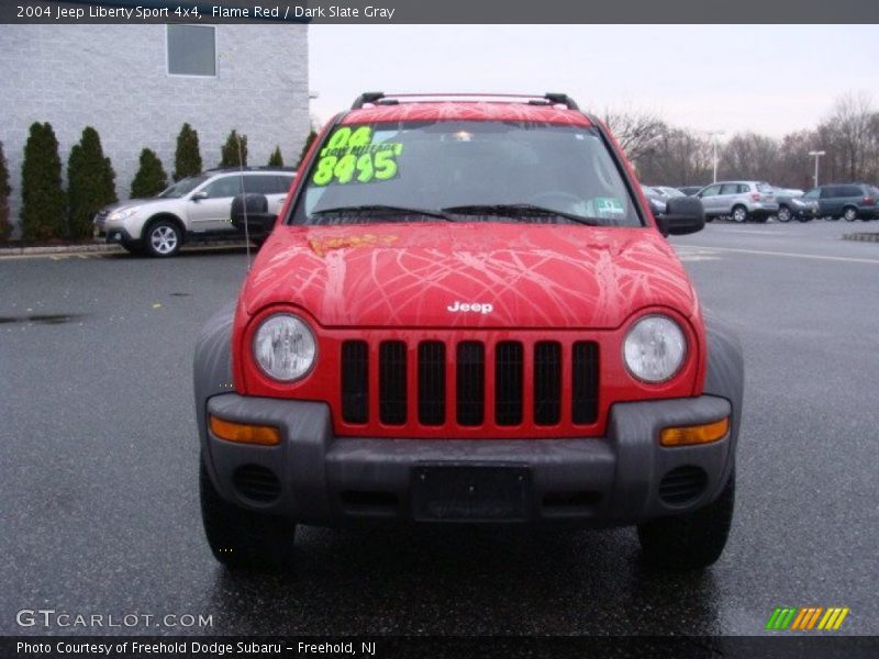 Flame Red / Dark Slate Gray 2004 Jeep Liberty Sport 4x4