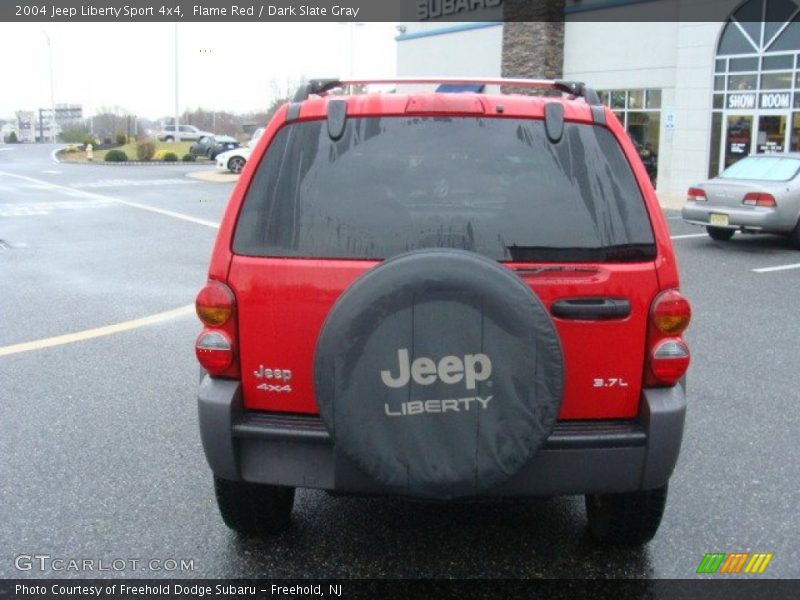 Flame Red / Dark Slate Gray 2004 Jeep Liberty Sport 4x4
