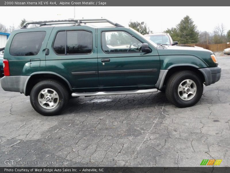 Alpine Green Metallic / Sage 2000 Nissan Xterra XE V6 4x4