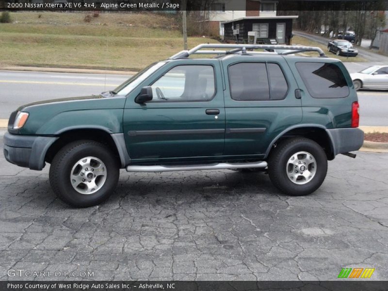  2000 Xterra XE V6 4x4 Alpine Green Metallic