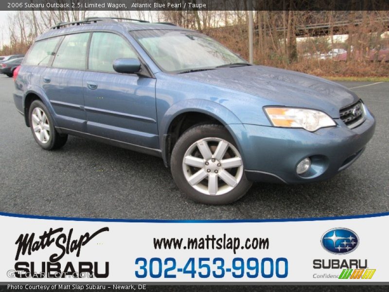 Atlantic Blue Pearl / Taupe 2006 Subaru Outback 2.5i Limited Wagon