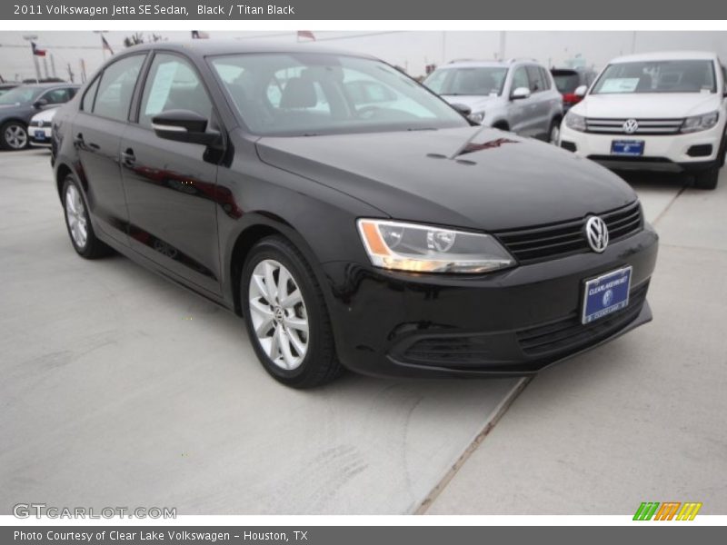 Black / Titan Black 2011 Volkswagen Jetta SE Sedan