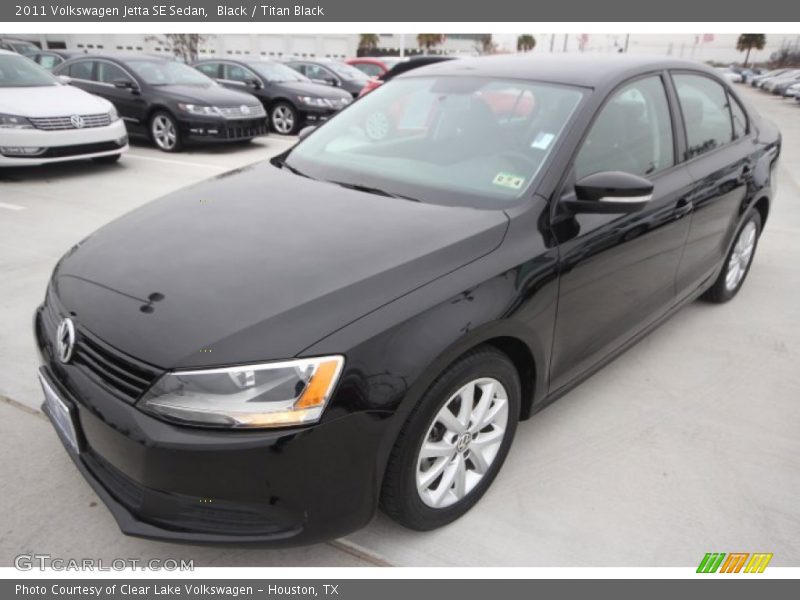 Black / Titan Black 2011 Volkswagen Jetta SE Sedan