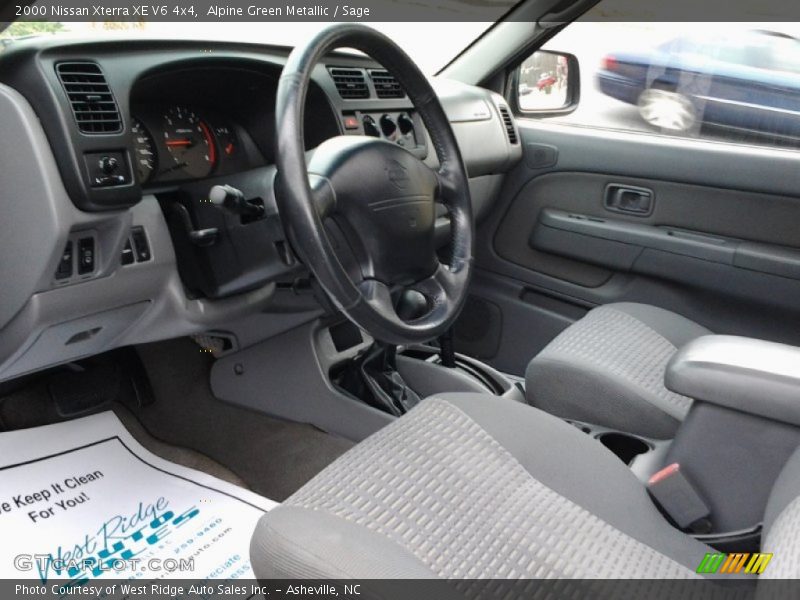 Alpine Green Metallic / Sage 2000 Nissan Xterra XE V6 4x4