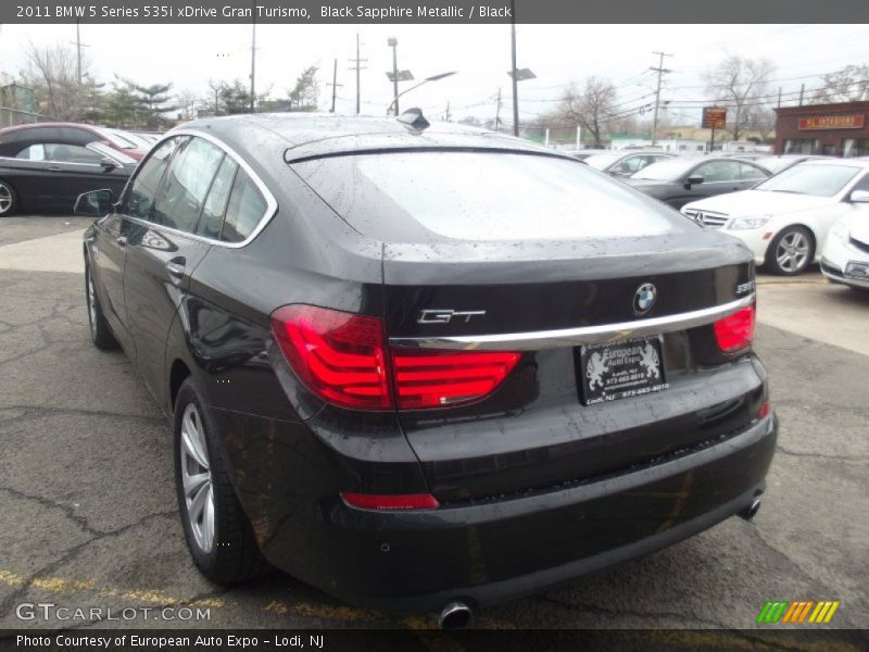 Black Sapphire Metallic / Black 2011 BMW 5 Series 535i xDrive Gran Turismo