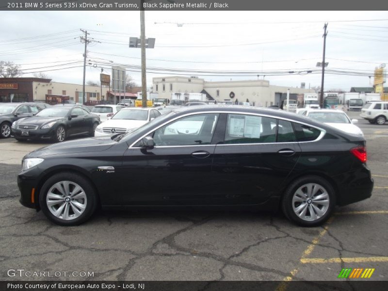 Black Sapphire Metallic / Black 2011 BMW 5 Series 535i xDrive Gran Turismo