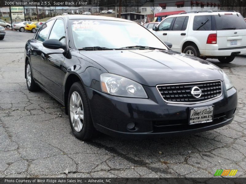 Super Black / Frost 2006 Nissan Altima 2.5 S