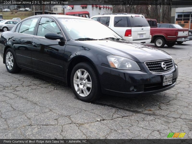 Super Black / Frost 2006 Nissan Altima 2.5 S