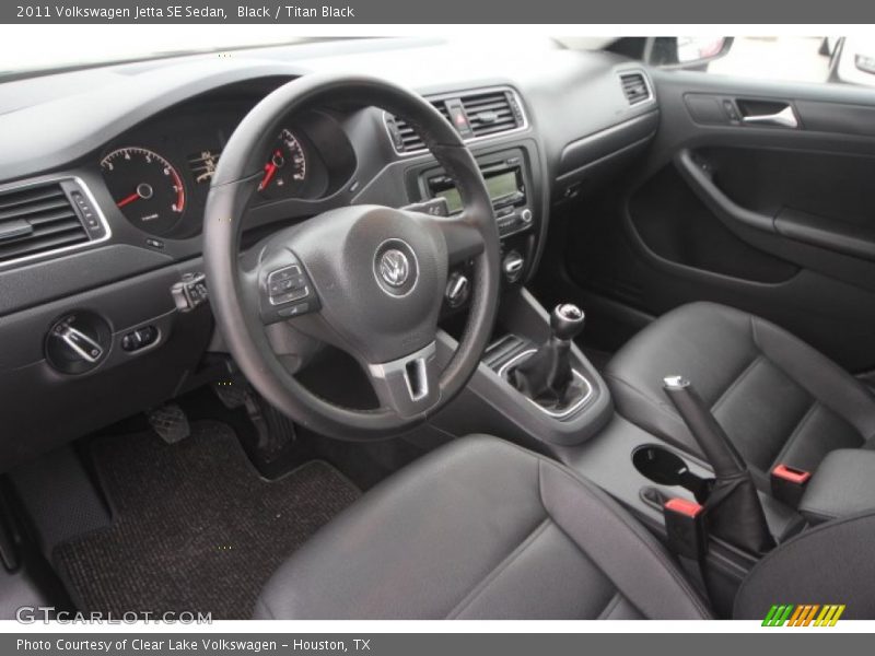 Black / Titan Black 2011 Volkswagen Jetta SE Sedan
