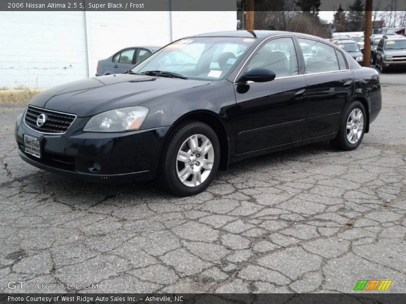 Super Black / Frost 2006 Nissan Altima 2.5 S