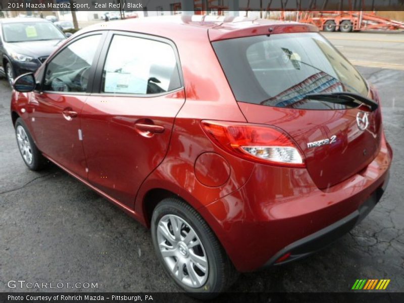 Zeal Red / Black 2014 Mazda Mazda2 Sport