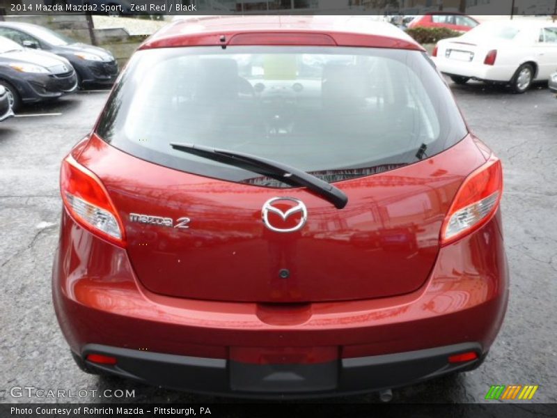 Zeal Red / Black 2014 Mazda Mazda2 Sport