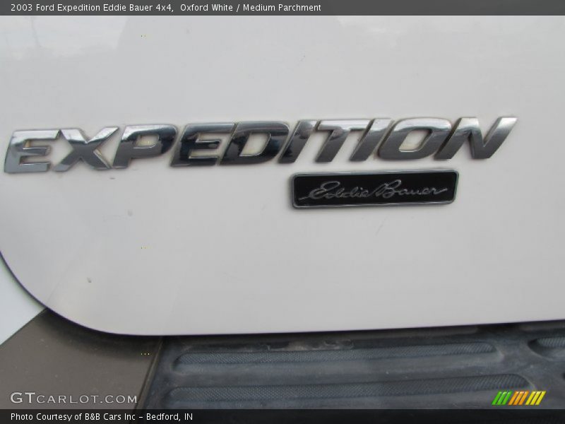 Oxford White / Medium Parchment 2003 Ford Expedition Eddie Bauer 4x4