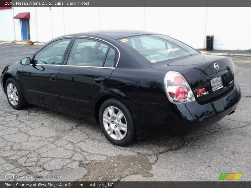 Super Black / Frost 2006 Nissan Altima 2.5 S