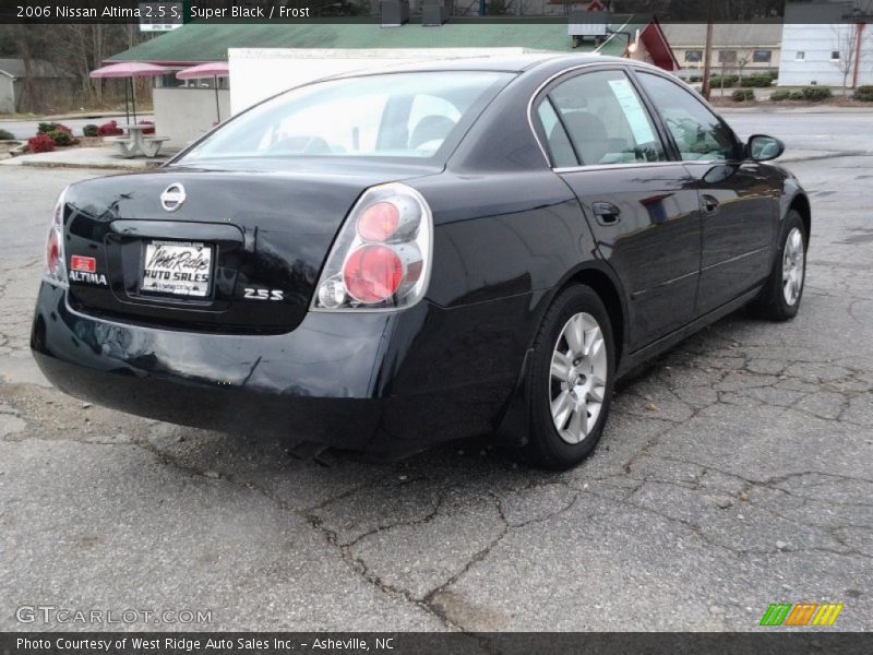 Super Black / Frost 2006 Nissan Altima 2.5 S