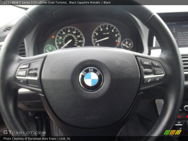 Black Sapphire Metallic / Black 2011 BMW 5 Series 535i xDrive Gran Turismo